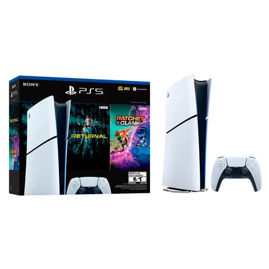 PS5 Slim Digital 1TB con Ratchet & Clank y Returnal