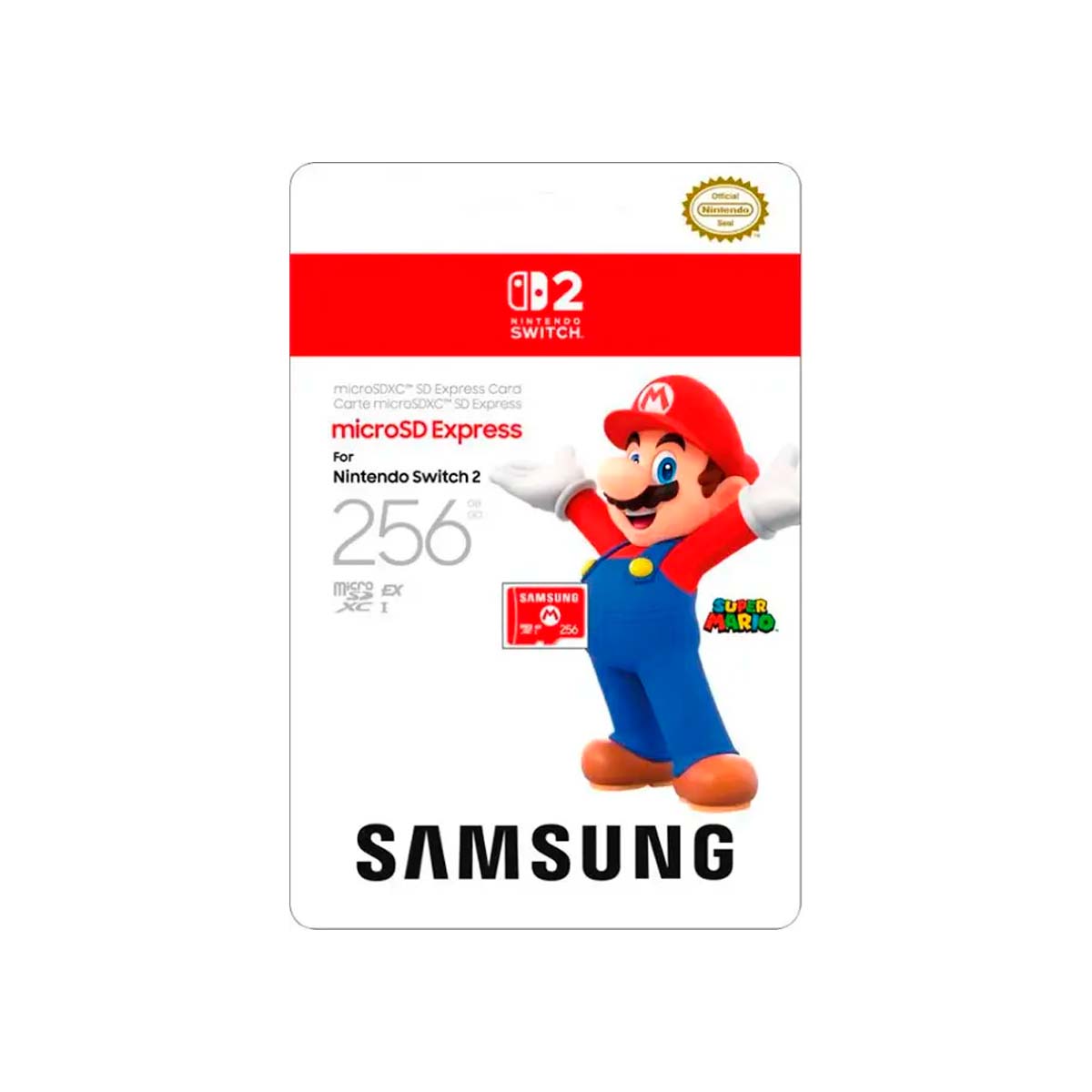 Tarjeta microSD Express Samsung 256GB Nintendo Switch 2