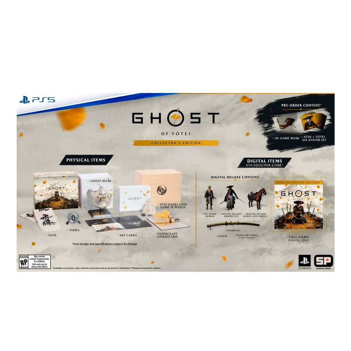 Contenido físico Ghost of Yōtei