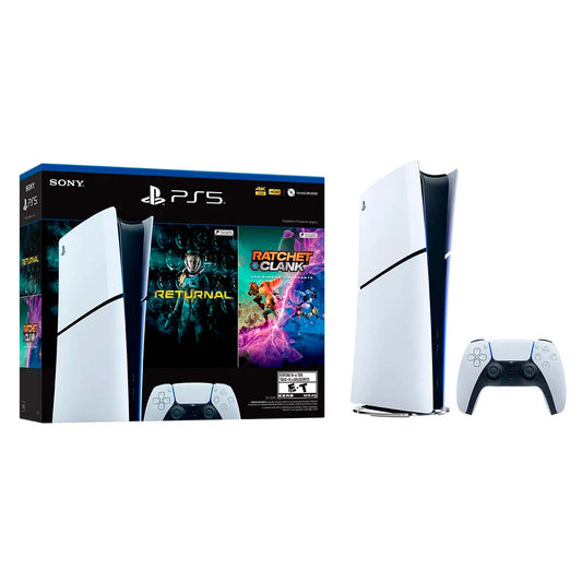 Consola Sony PlayStation®5 Slim Digital 1TB - Ratchet & Clank: Rift Apart y Returnal