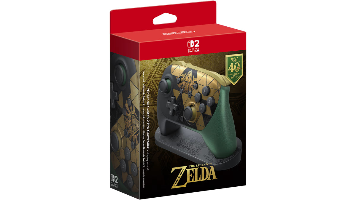 zelda 40th anniversary pro controller display stand hyrule
